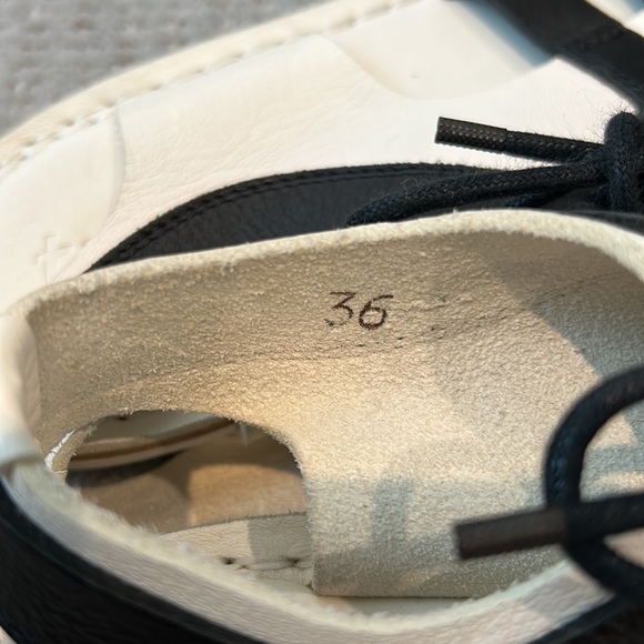 TRIPPEN Sandals. Size 36 (German). Black and White. - Picture 5 of 6